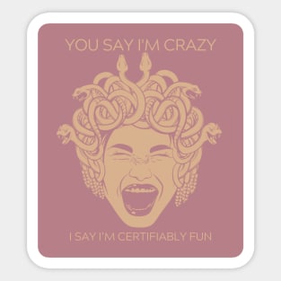 Crazy/Certifiably Fun Vintage! Sticker